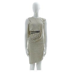 Balenciaga by Nicolas Ghesquière Resort 2009 b&w asymmetric cocktail dress