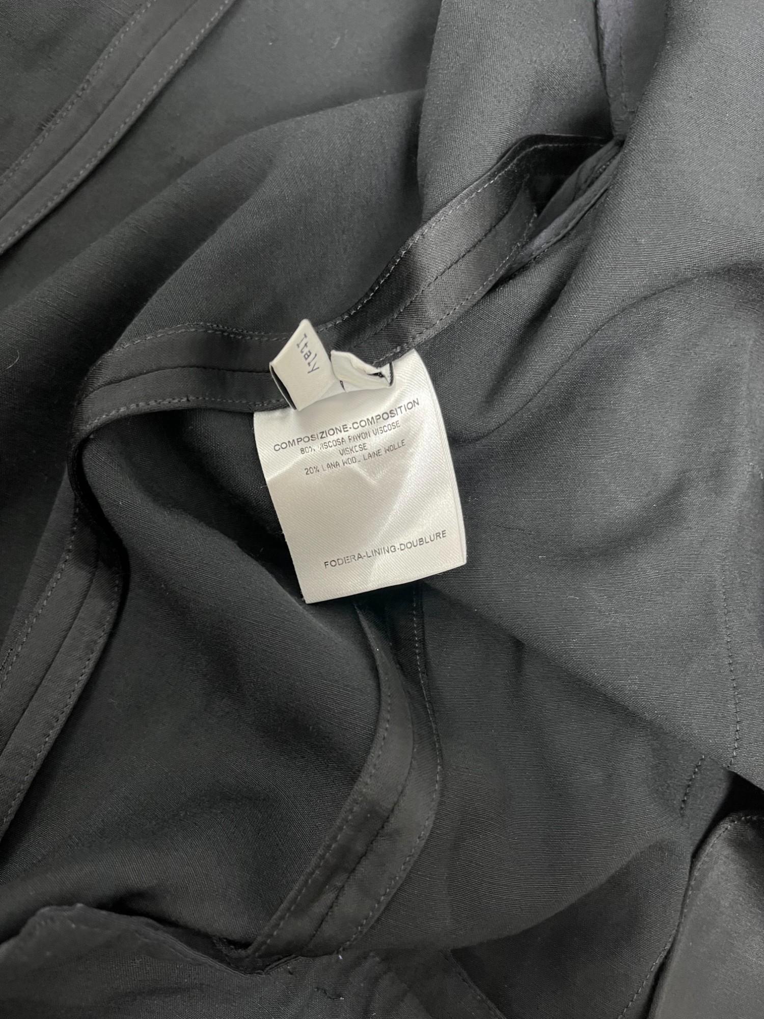 Balenciaga by Nicolas Ghesquière S/S 2007 Black Distressed Viscosa Blazer en venta 6