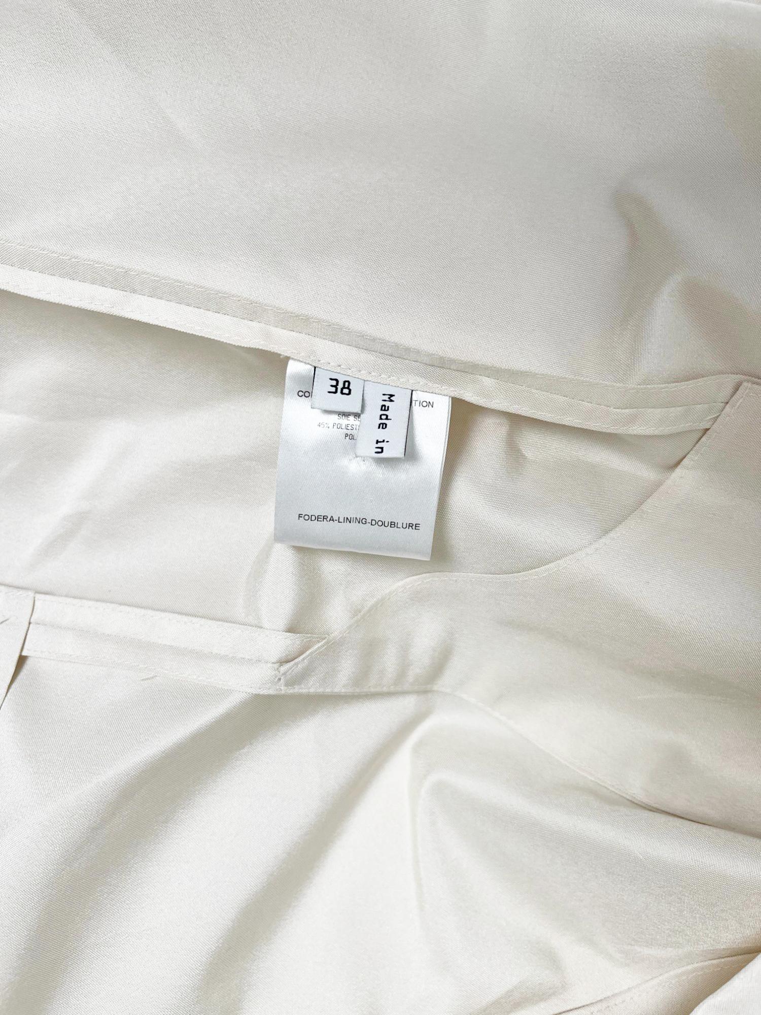 Balenciaga by Nicolas Ghesquière S/S 2009 Kimono asymétrique à panneaux blancs en vente 5