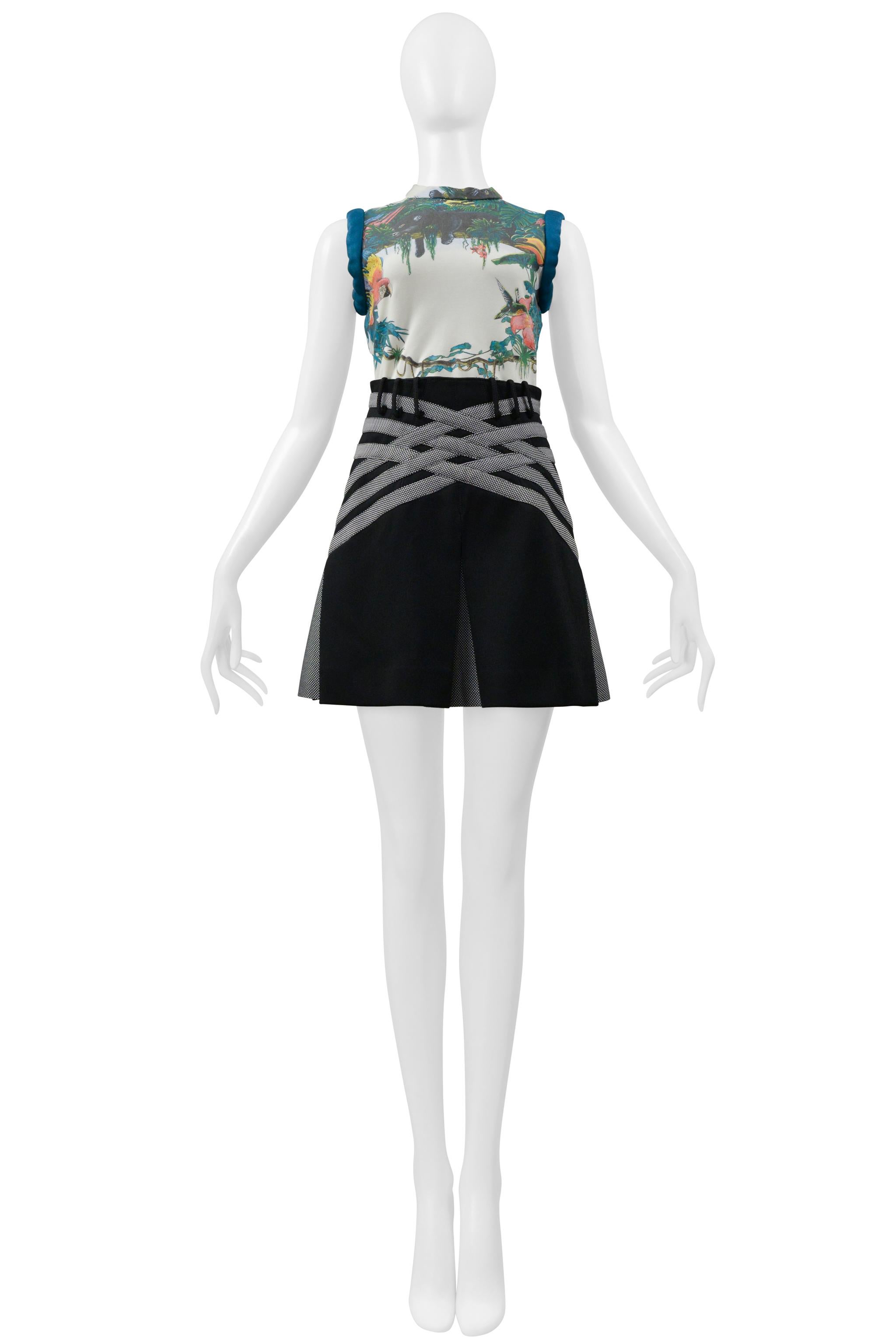 Gray Balenciaga By Nicolas Ghesquiere Scuba Top & Skirt 2003 For Sale