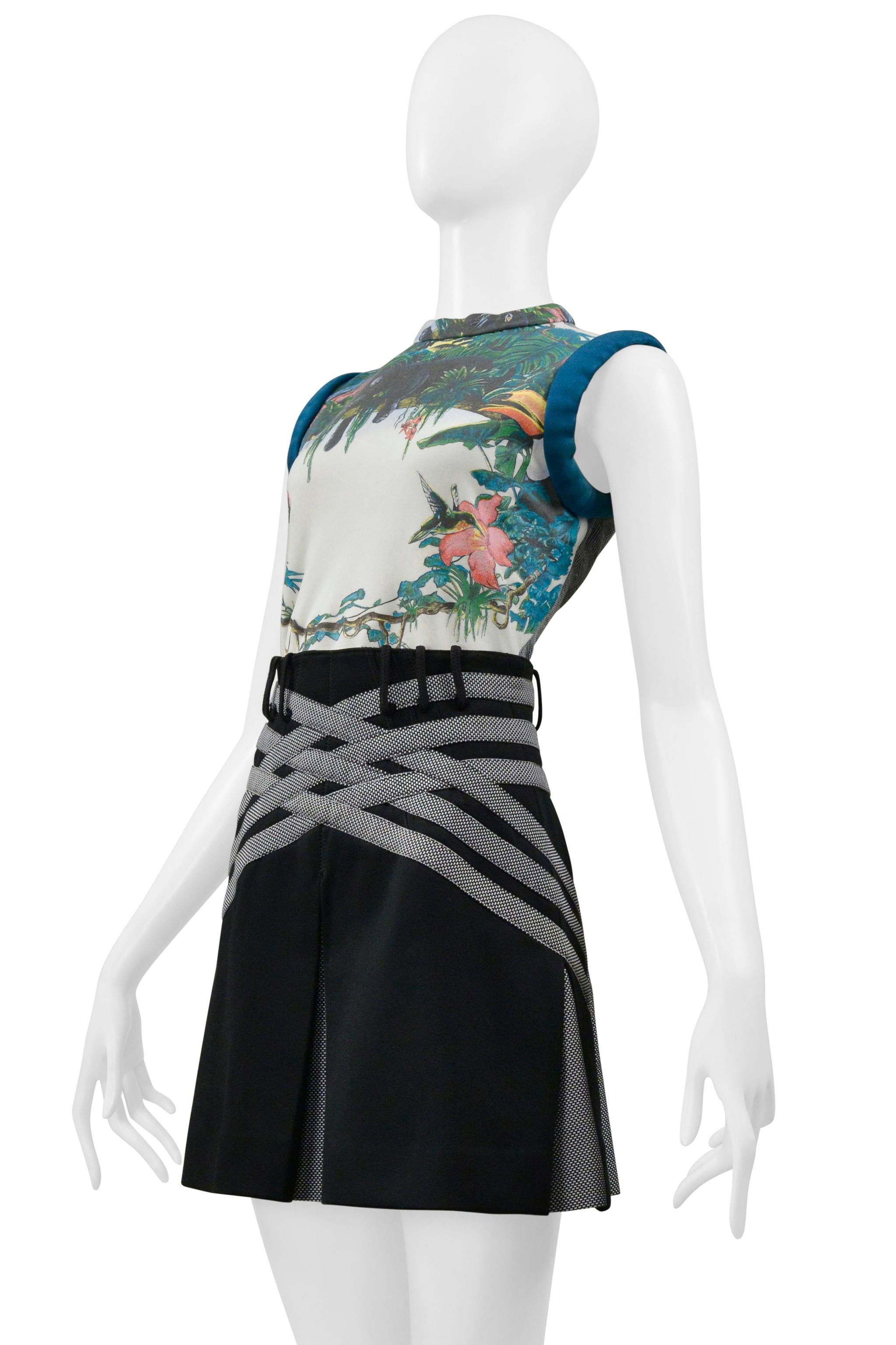 Balenciaga By Nicolas Ghesquiere Scuba Top & Skirt 2003 In Good Condition For Sale In Los Angeles, CA