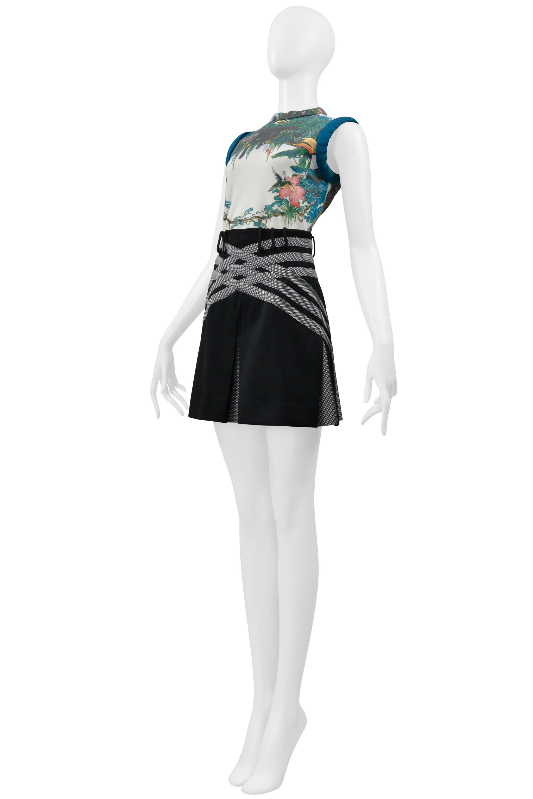 Women's Balenciaga By Nicolas Ghesquiere Scuba Top & Skirt 2003 For Sale
