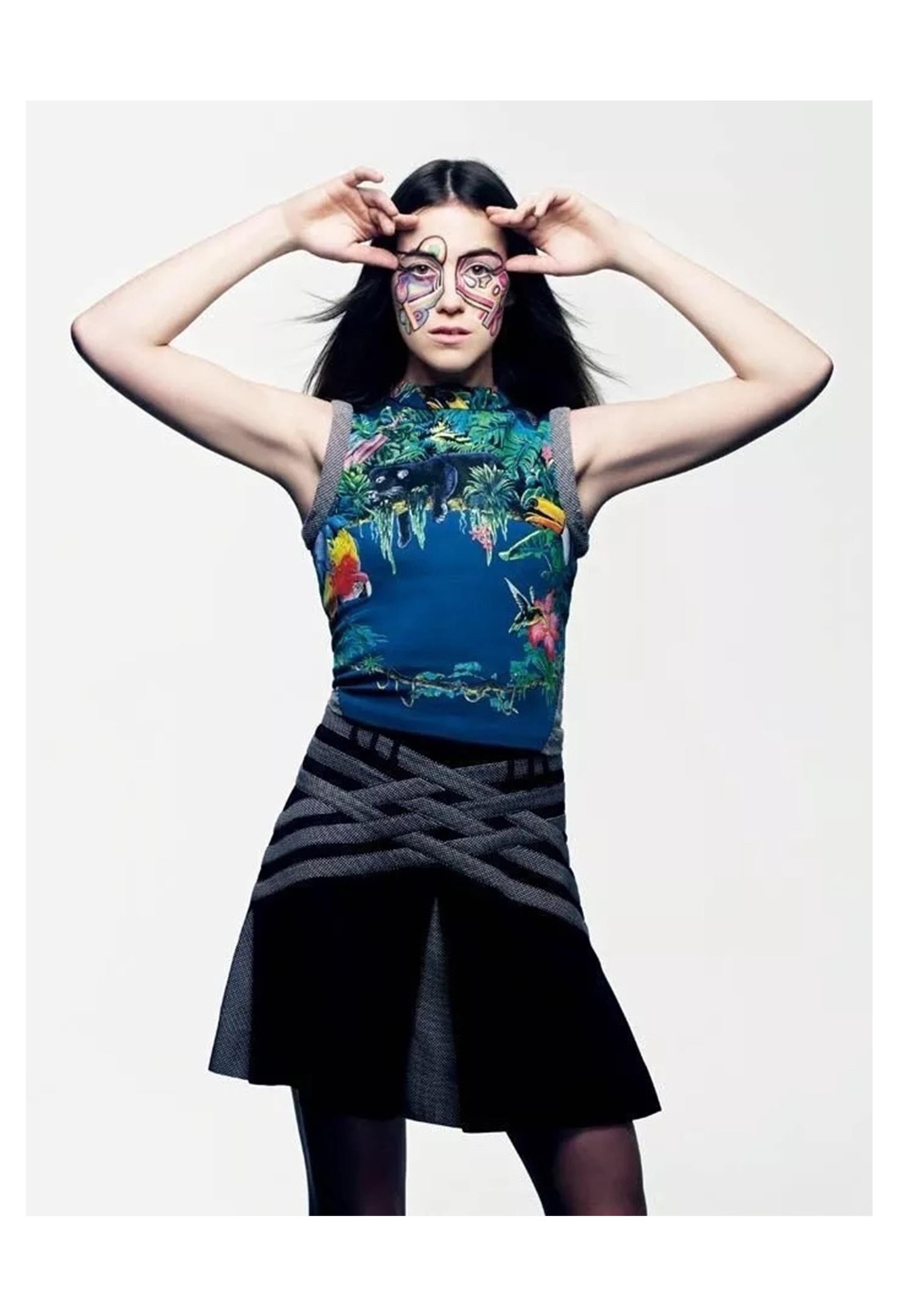 Balenciaga By Nicolas Ghesquiere Scuba Top & Skirt 2003 For Sale 2