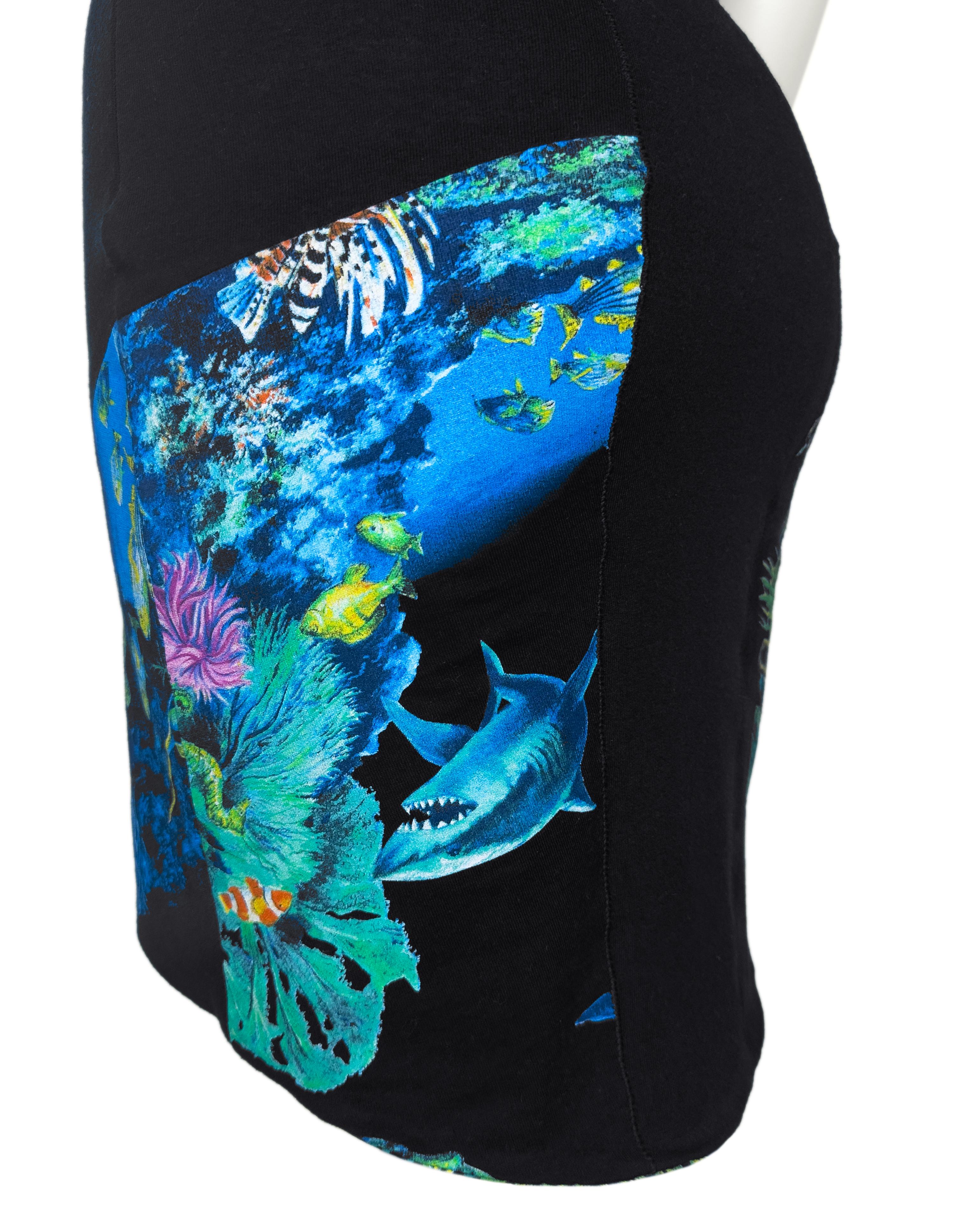 Balenciaga by Nicolas Ghesquiere Spring 2003 Runway Jungle Scuba Print Dress im Angebot 5