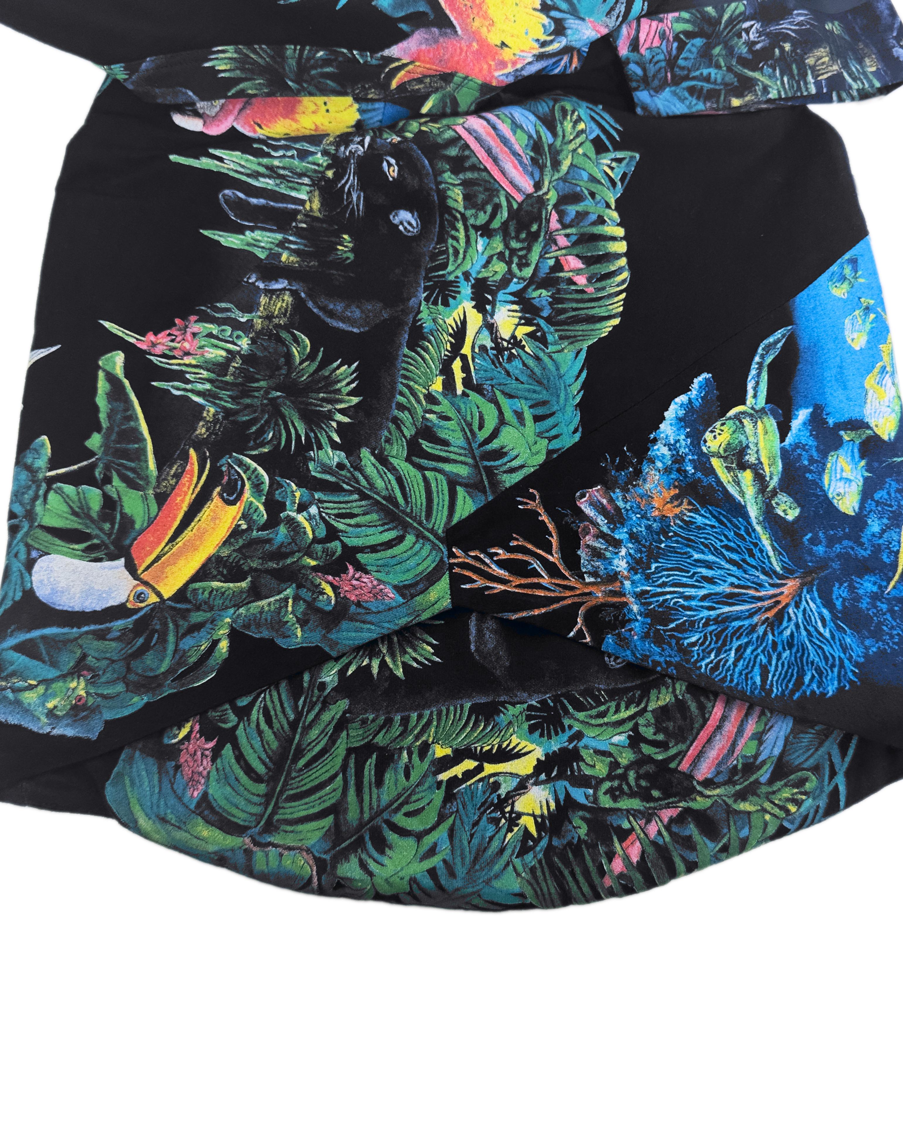 Balenciaga by Nicolas Ghesquiere Spring 2003 Runway Jungle Scuba Print Dress im Angebot 6