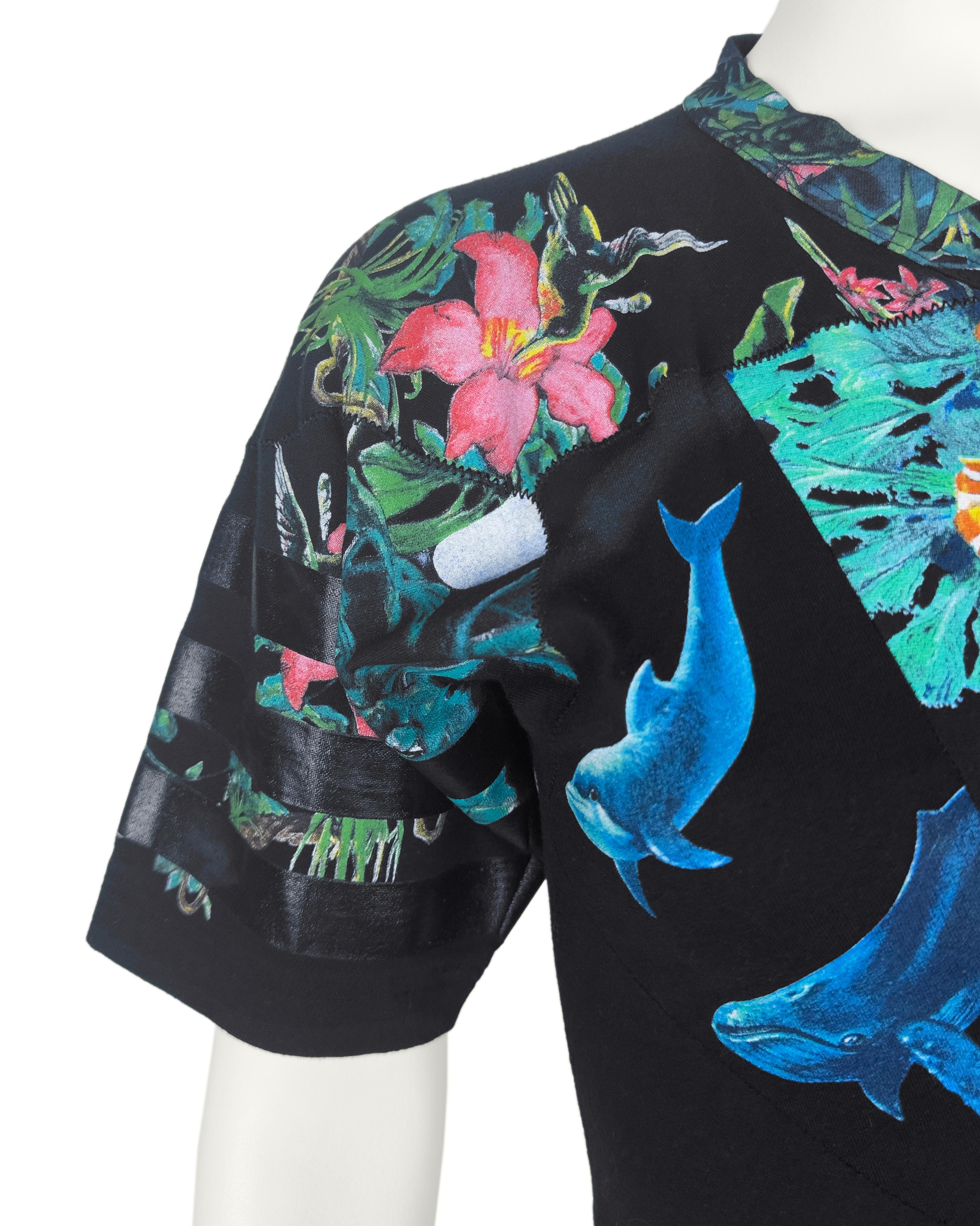 Balenciaga by Nicolas Ghesquiere Spring 2003 Runway Jungle Scuba Print Dress im Angebot 1