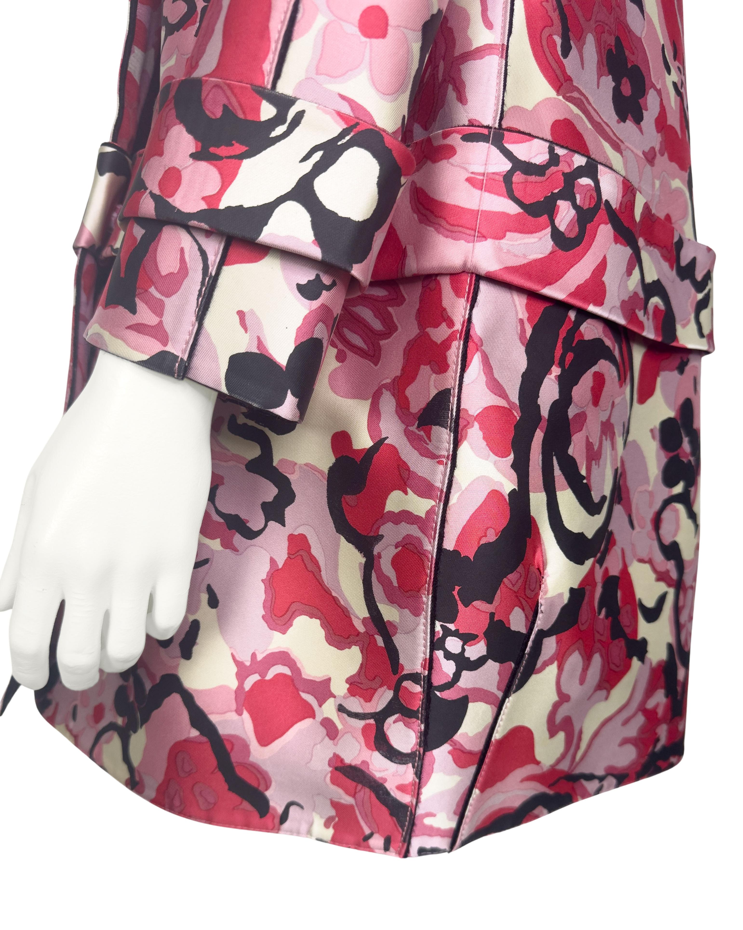 Balenciaga by Nicolas Ghesquière Spring 2008 Floral Neoprene Sculpted Coat Dress For Sale 5