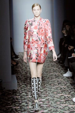 Balenciaga by Nicolas Ghesquière Spring 2008 Floral Neoprene Sculpted Coat Dress