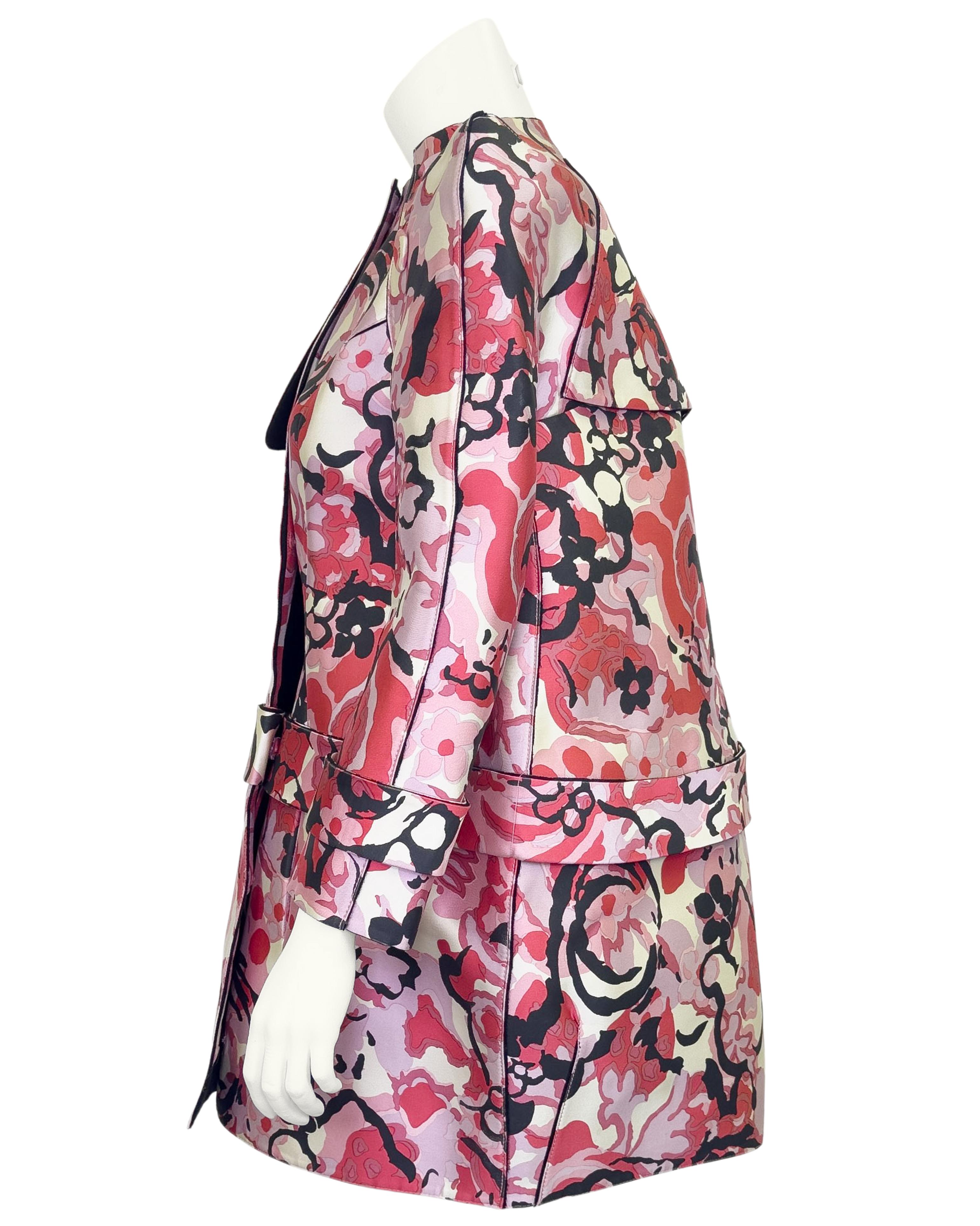 Balenciaga by Nicolas Ghesquière Spring 2008 Floral Neoprene Sculpted Coat Dress For Sale 1