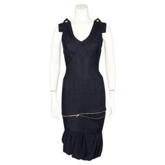 Balenciaga by Nicolas Ghesquière - Abito con zip a spirale in seta Primavera Estate 2005