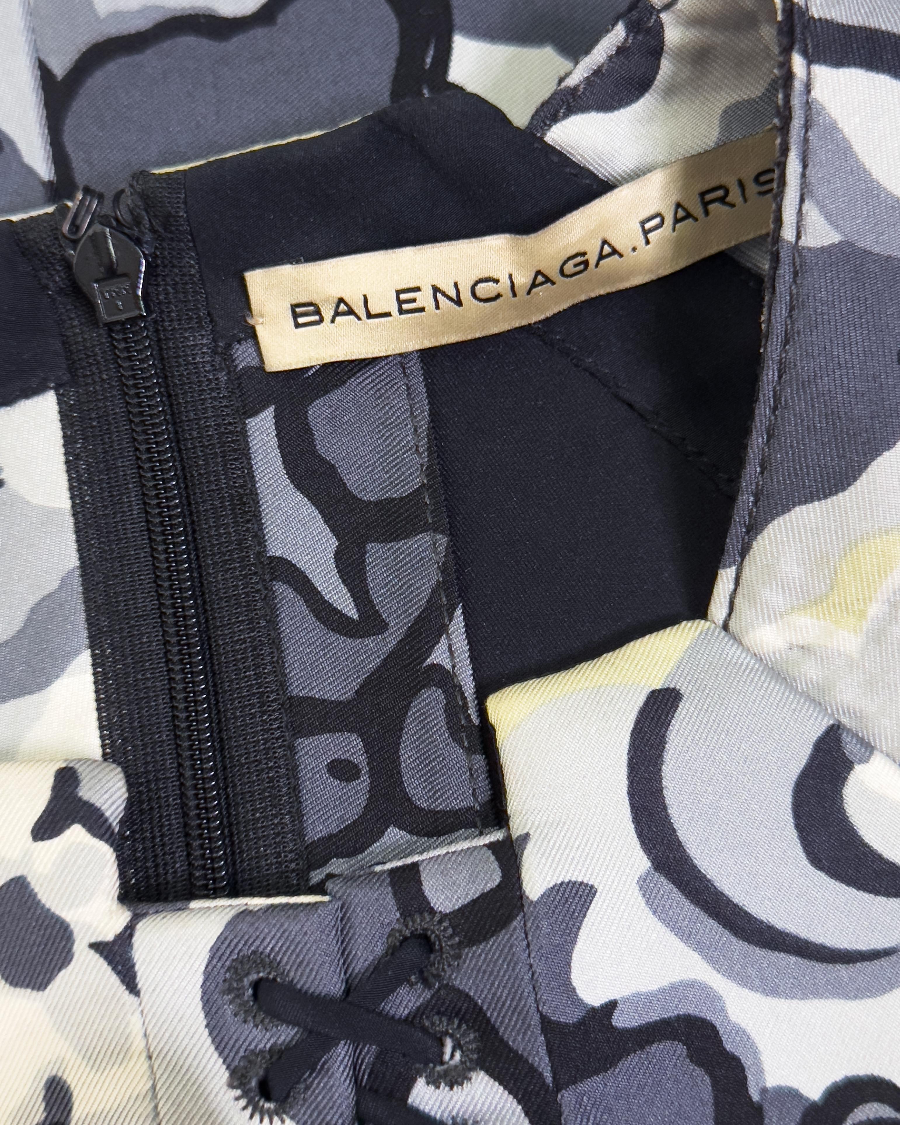Balenciaga by Nicolas Ghesquière Spring Summer 2008 - Top dos nu en néoprène avec laçage en vente 2