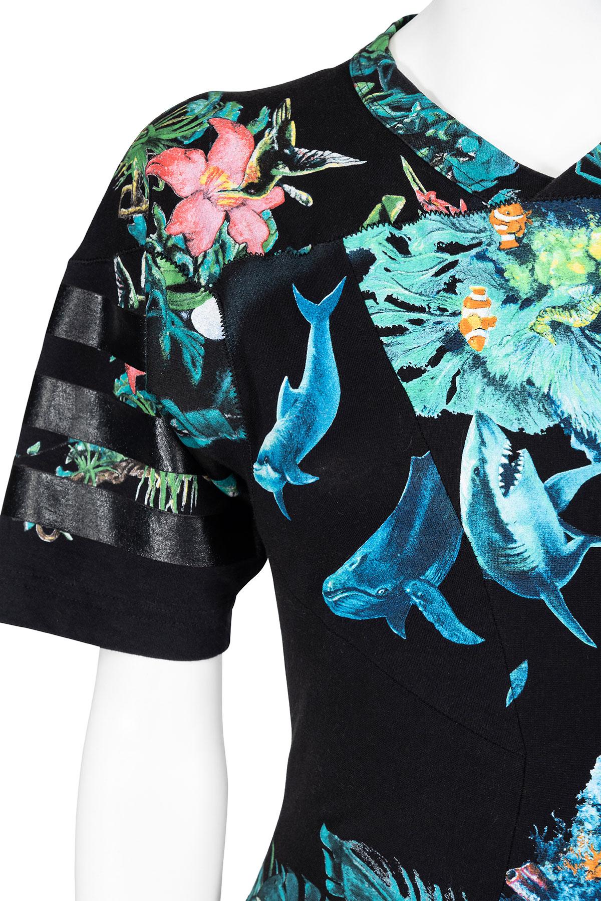 Women's or Men's BALENCIAGA BY NICOLAS GHESQUIÈRE SS 03 iconic and rare printed dress For Sale