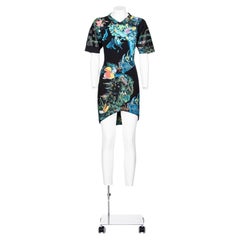 BALENCIAGA BY NICOLAS GHESQUIÈRE SS 03 iconic and rare printed dress