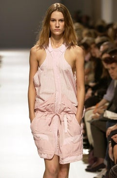 Balenciaga by Nicolas Ghesquière SS 2002 Green Cargo Style Halter Skirt / Romper