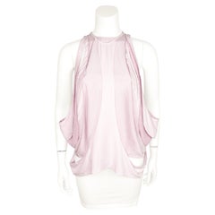 Balenciaga by Nicolas Ghesquière SS 2002 Runway Pink Sculptural Draped Top