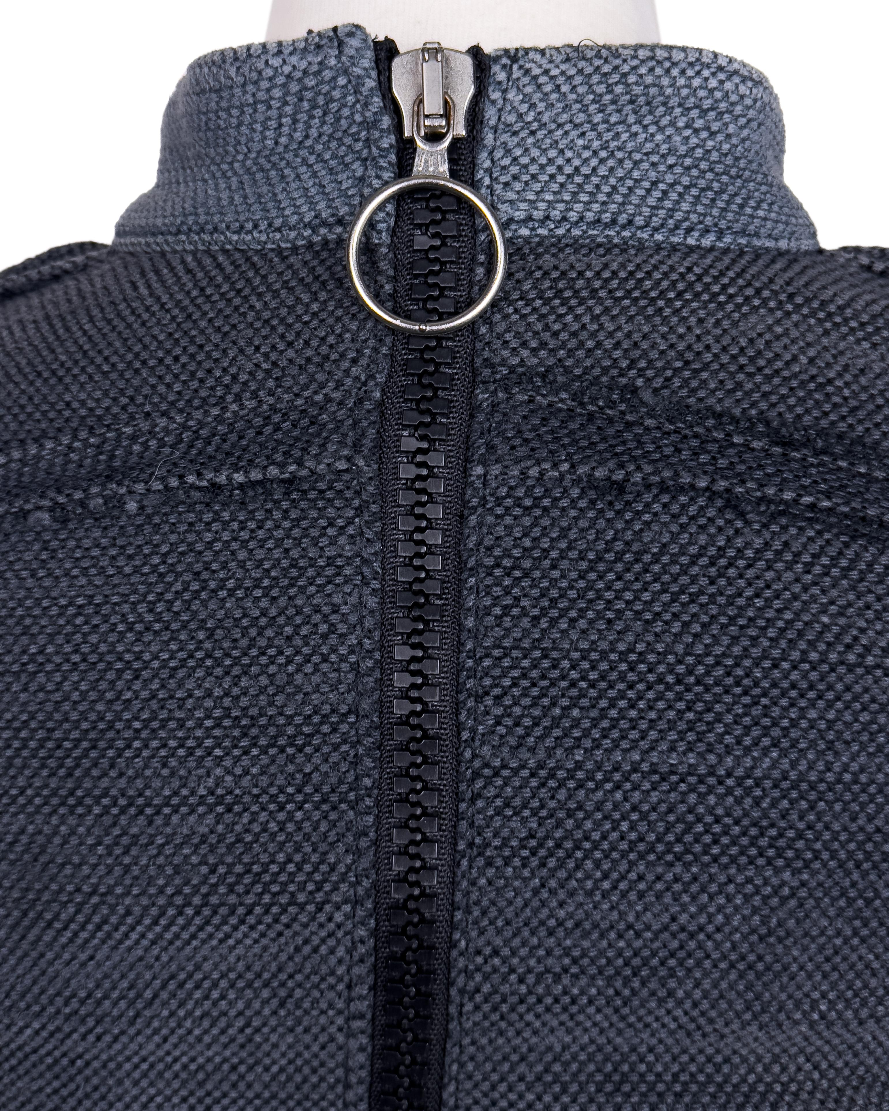 Balenciaga by Nicolas Ghesquière SS 2003 Runway Ensemble top et jupe bleu gris en vente 4