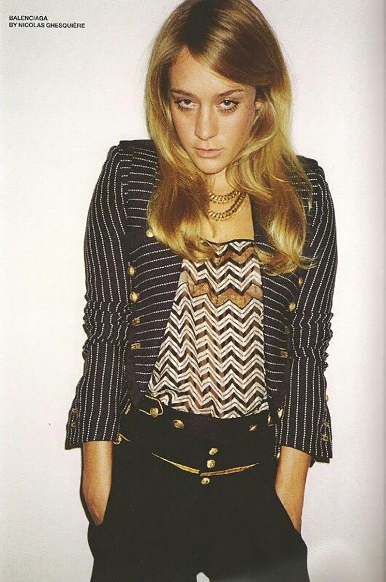 Balenciaga by Nicolas Ghesquière SS 2005: giacca blazer militare a righe in passerella in vendita 1