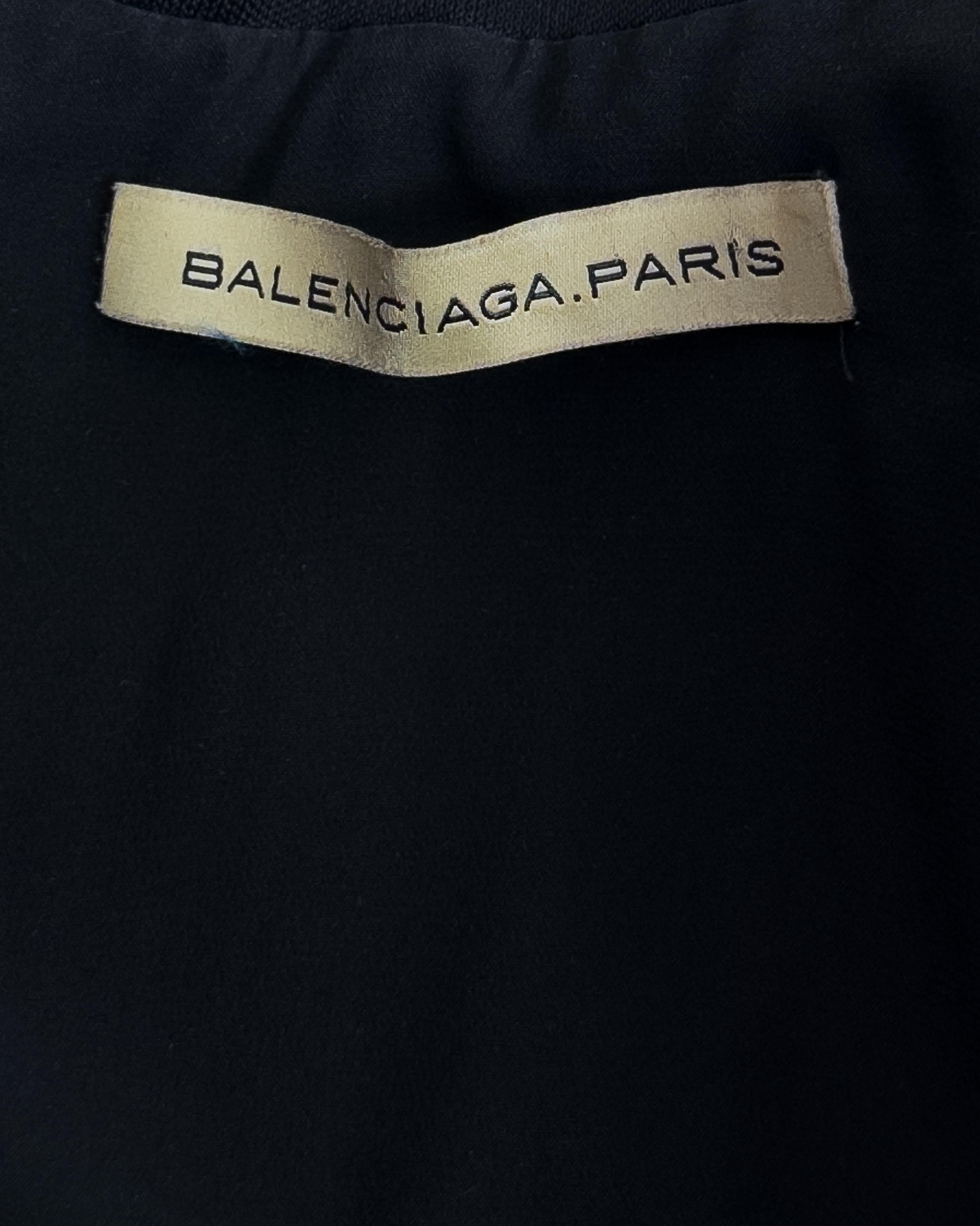 Balenciaga by Nicolas Ghesquière SS 2005: giacca blazer militare a righe in passerella in vendita 4