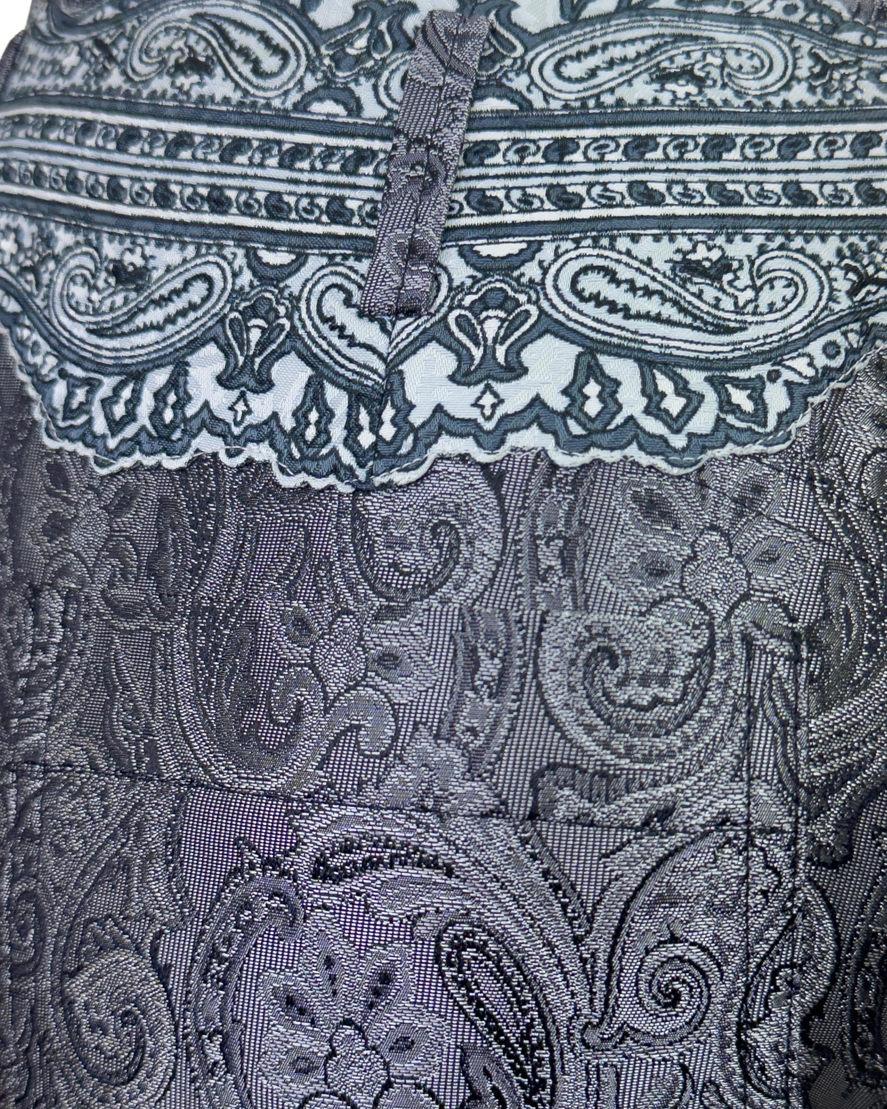 Balenciaga by Nicolas Ghesquière SS 2006 Runway Baroque Silk Jacquard Pant Suit 6