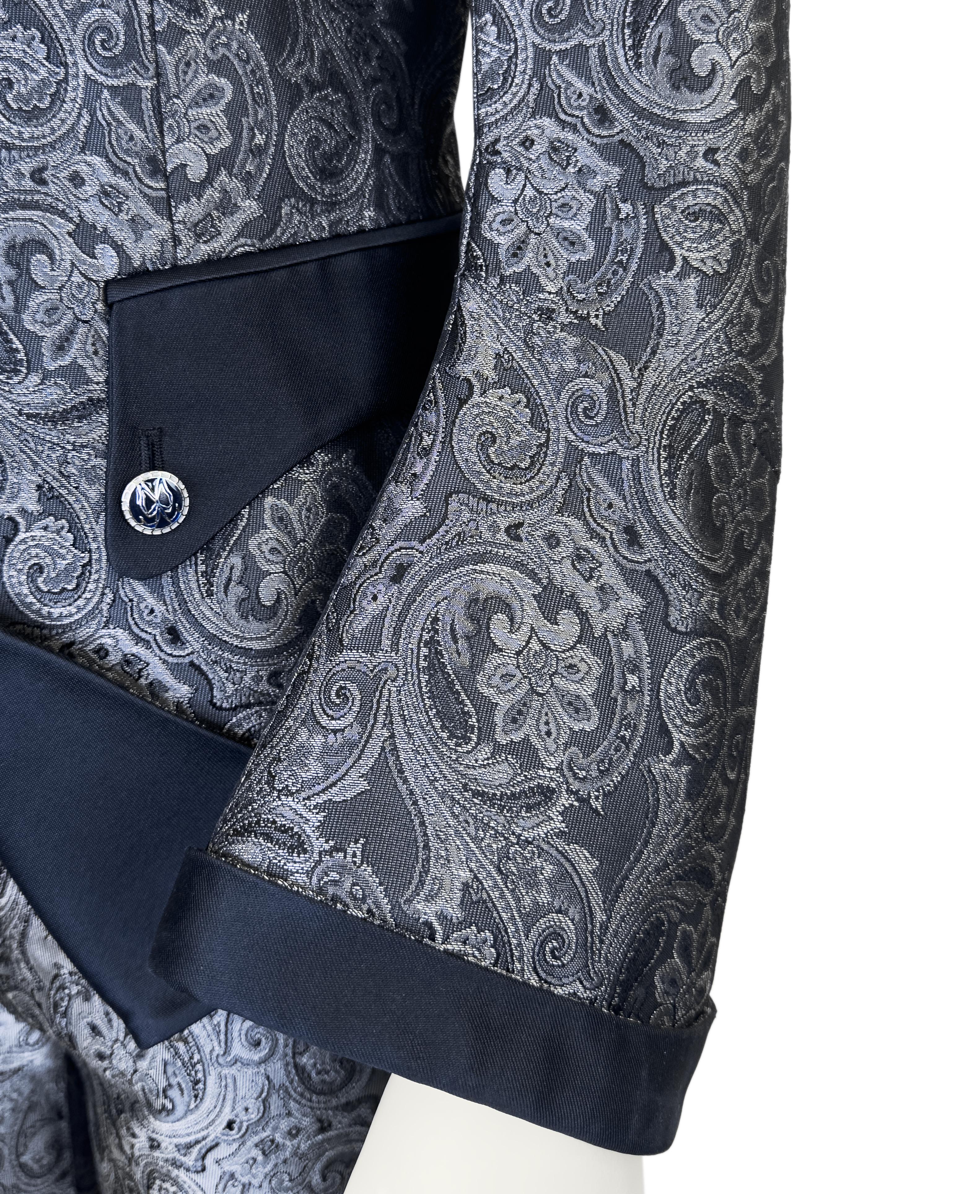 Balenciaga by Nicolas Ghesquière SS 2006 Runway Baroque Silk Jacquard Pant Suit 3