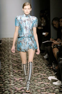 Balenciaga by Nicolas Ghesquière SS 2008 Sculpted Bonded Neoprene Mini Skirt