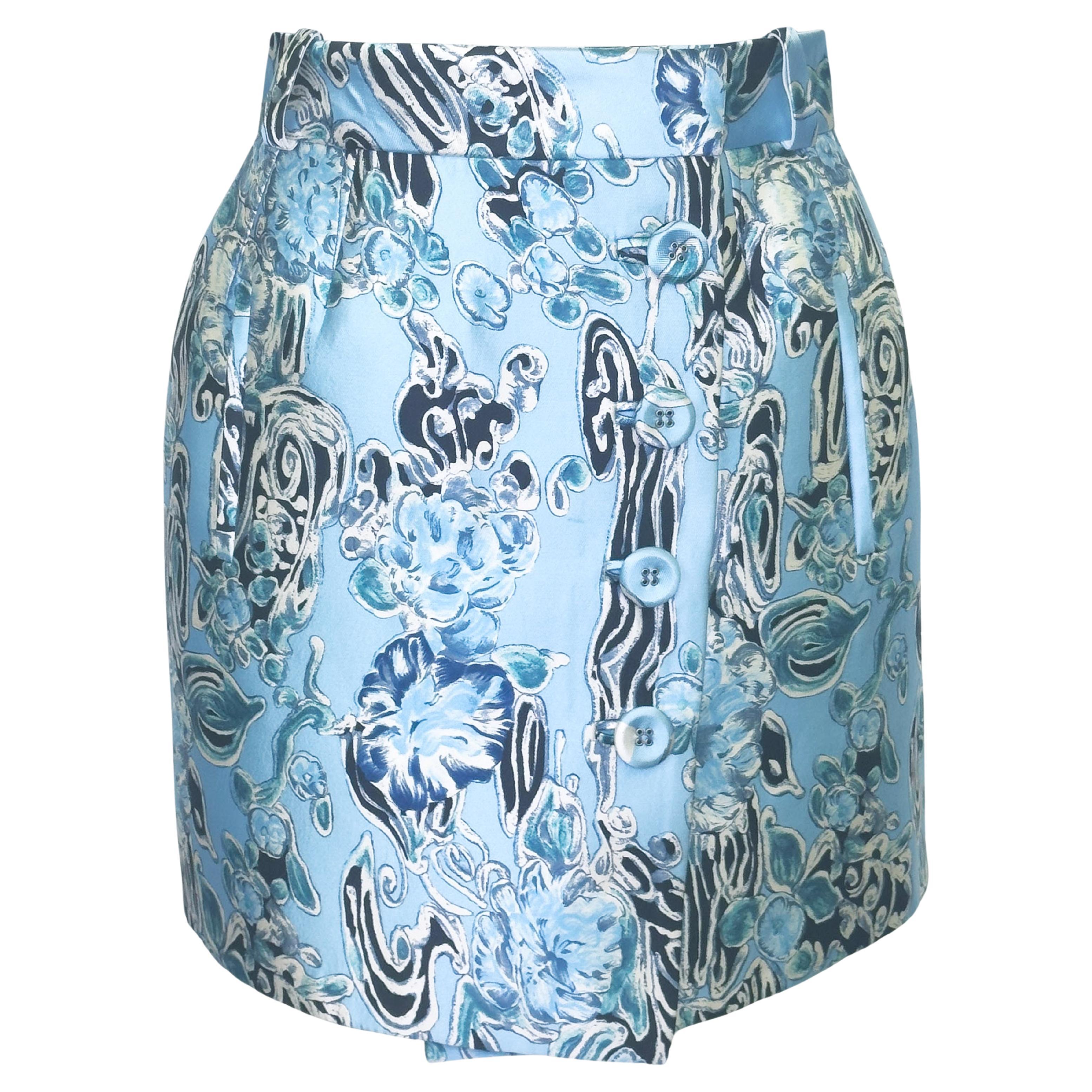 Balenciaga by Nicolas Ghesquière SS 2008 Sculpted Bonded Neoprene Mini Skirt