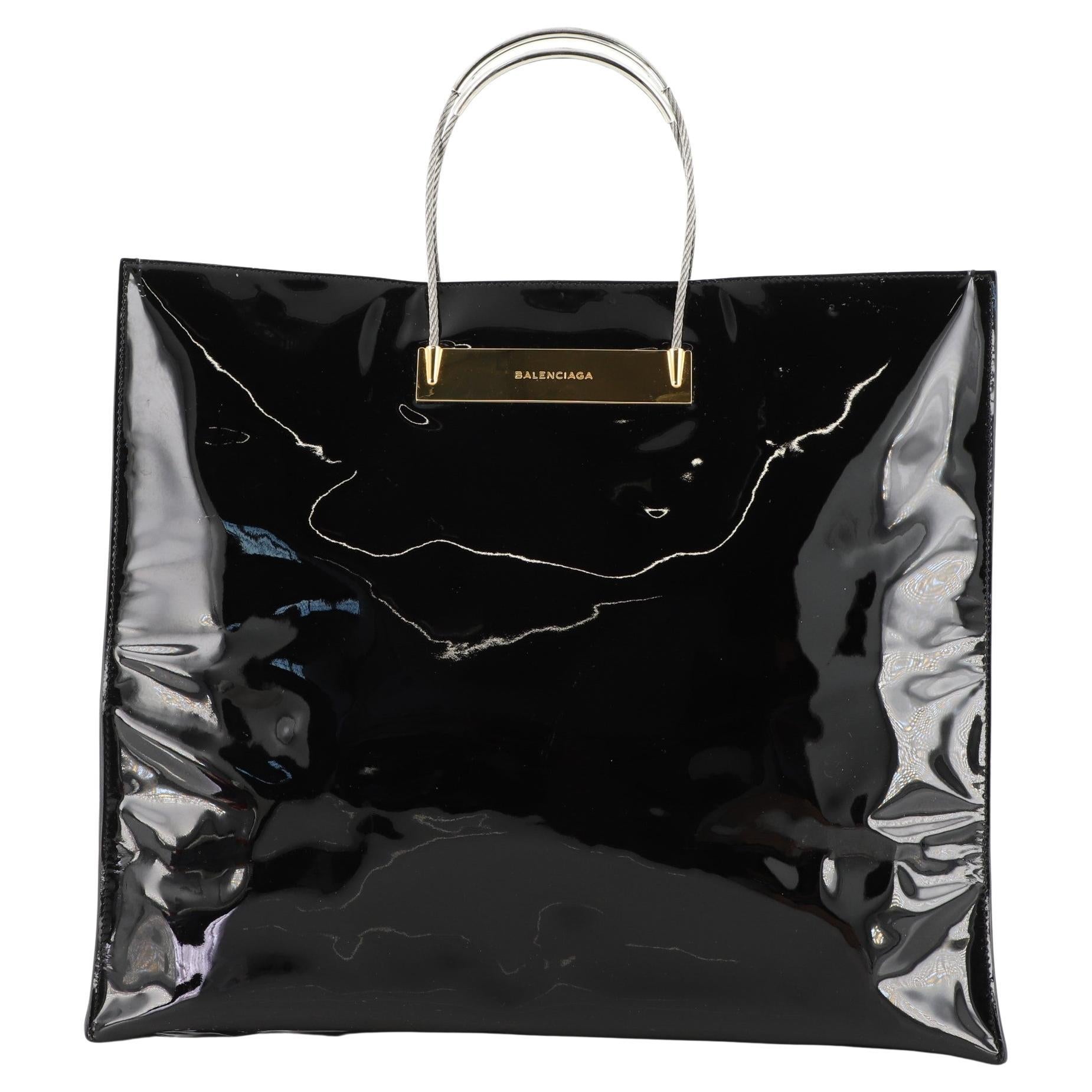 Balenciaga Cable Shopper Tote Patent Large