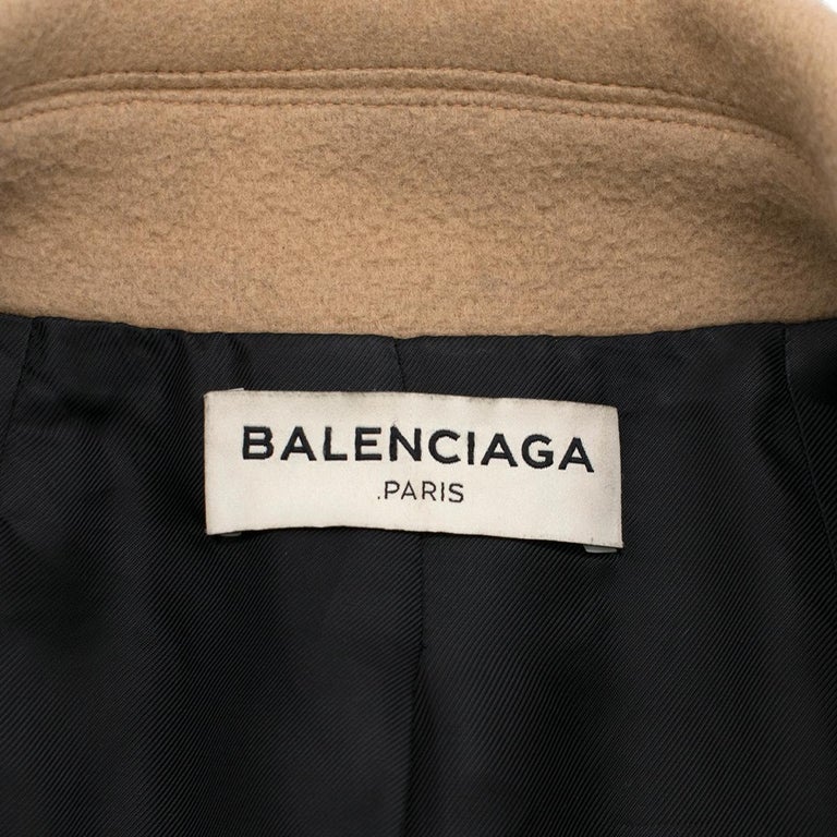 Balenciaga Camel-Brown Wool-Blend Coat FR 34 at 1stDibs | balenciaga ...