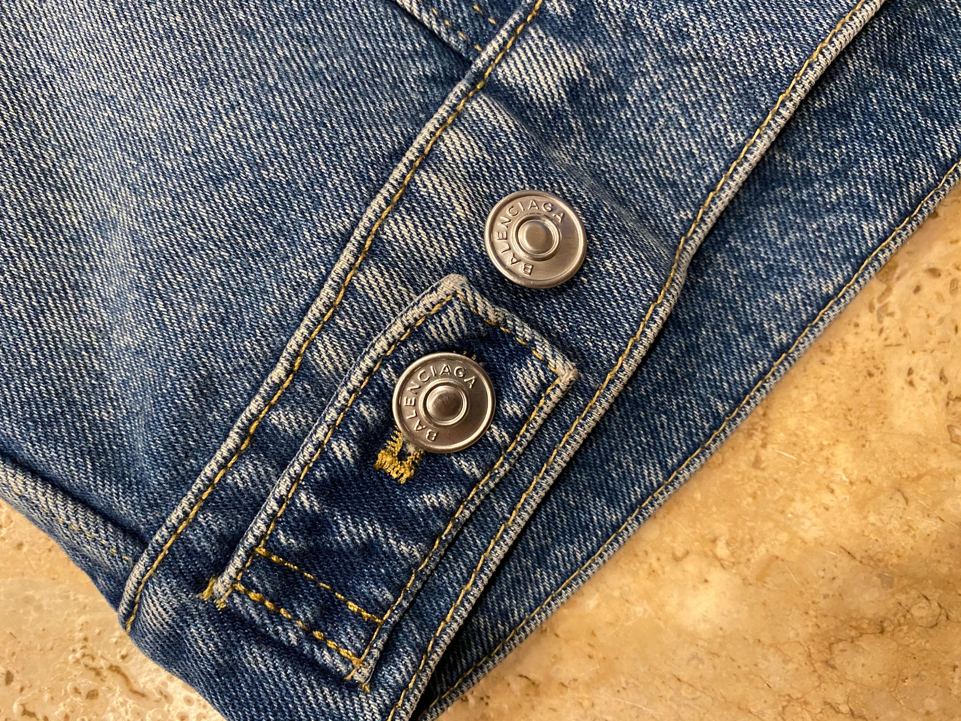 Balenciaga Giacca Denim Campagna 2017 Bernie Sanders sz 52 2