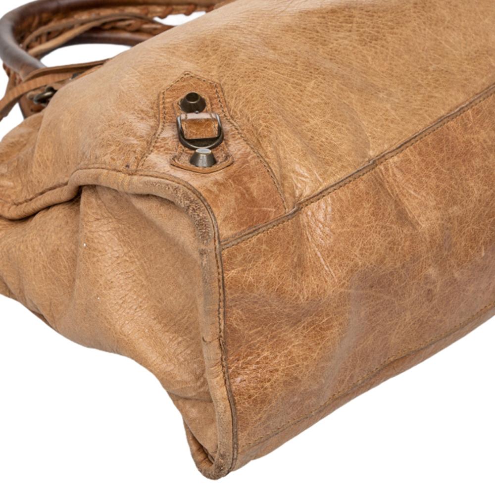 Balenciaga Caramel Chevre Leather BH City Bag In Fair Condition In Dubai, Al Qouz 2