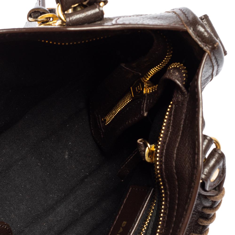 Balenciaga Carbon Leather Mini Classic Metallic Edge City Bag 1