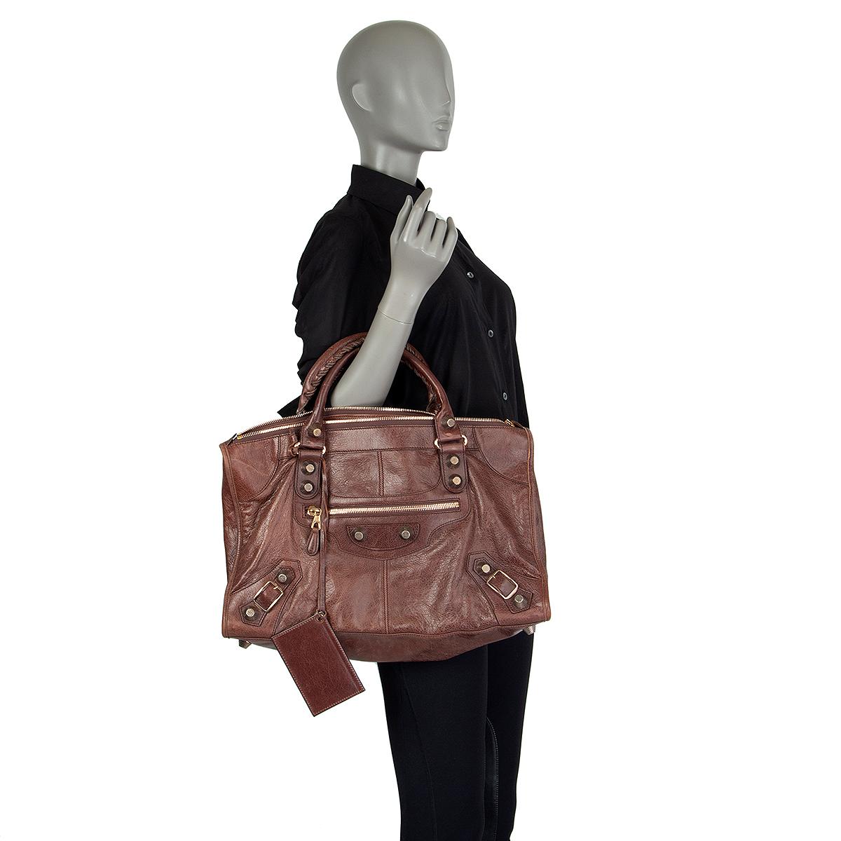 Balenciaga Caramel Brown Ville Leather Shoulder Bag  Lyst Australia