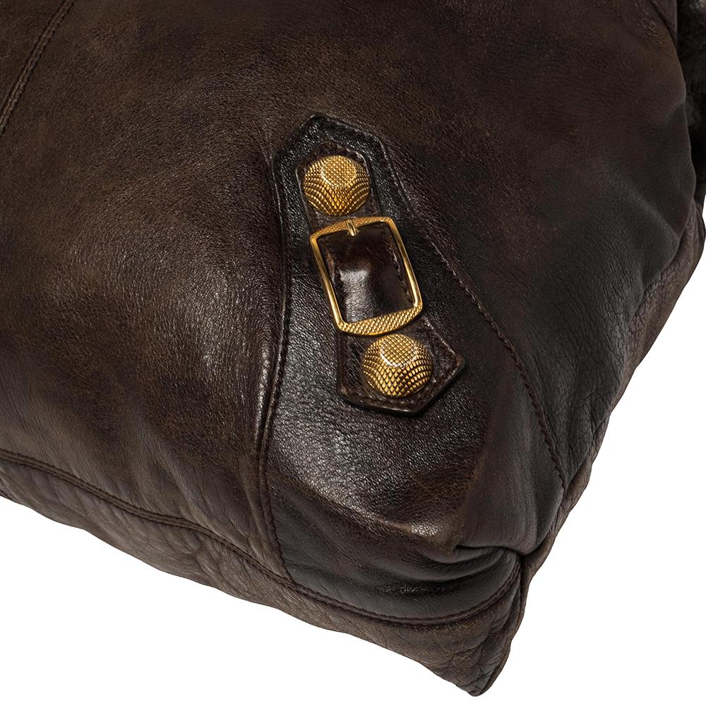 Women's Balenciaga Castagna Leather GGH Brief Bag