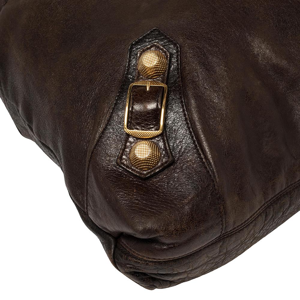 Balenciaga Castagna Leather GGH Brief Bag 1