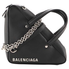 Balenciaga Kette Dreiecks Duffle Bag Leder XS