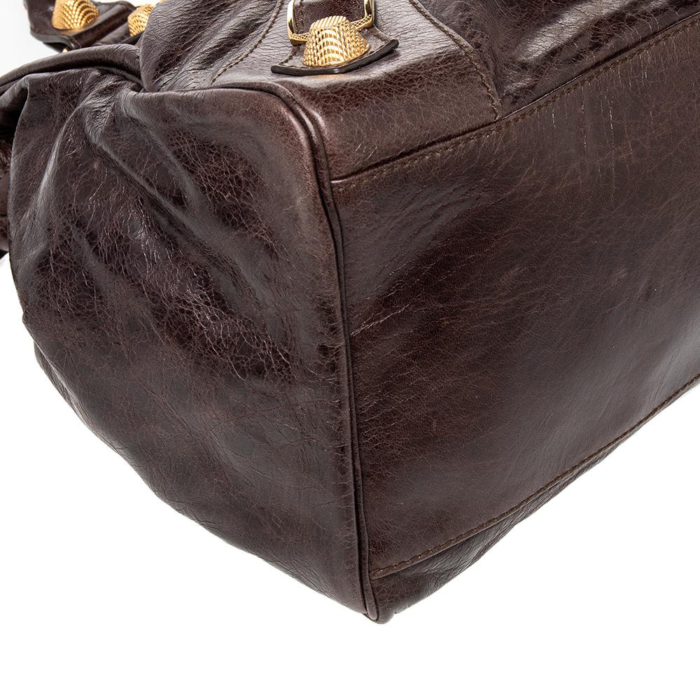Balenciaga Charbon Leather GH Midday Bag In Good Condition In Dubai, Al Qouz 2
