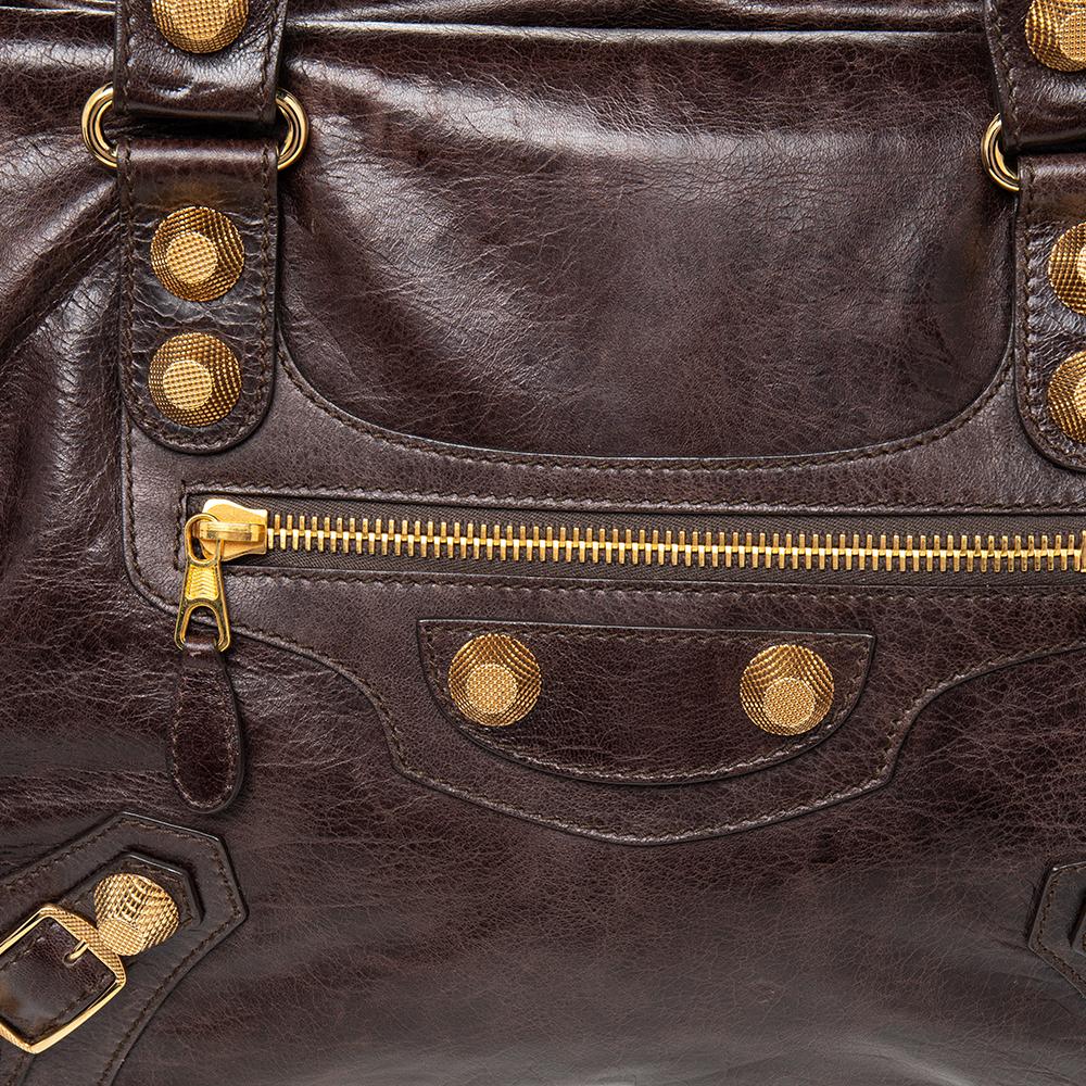Balenciaga Charbon Leather GH Midday Bag 1