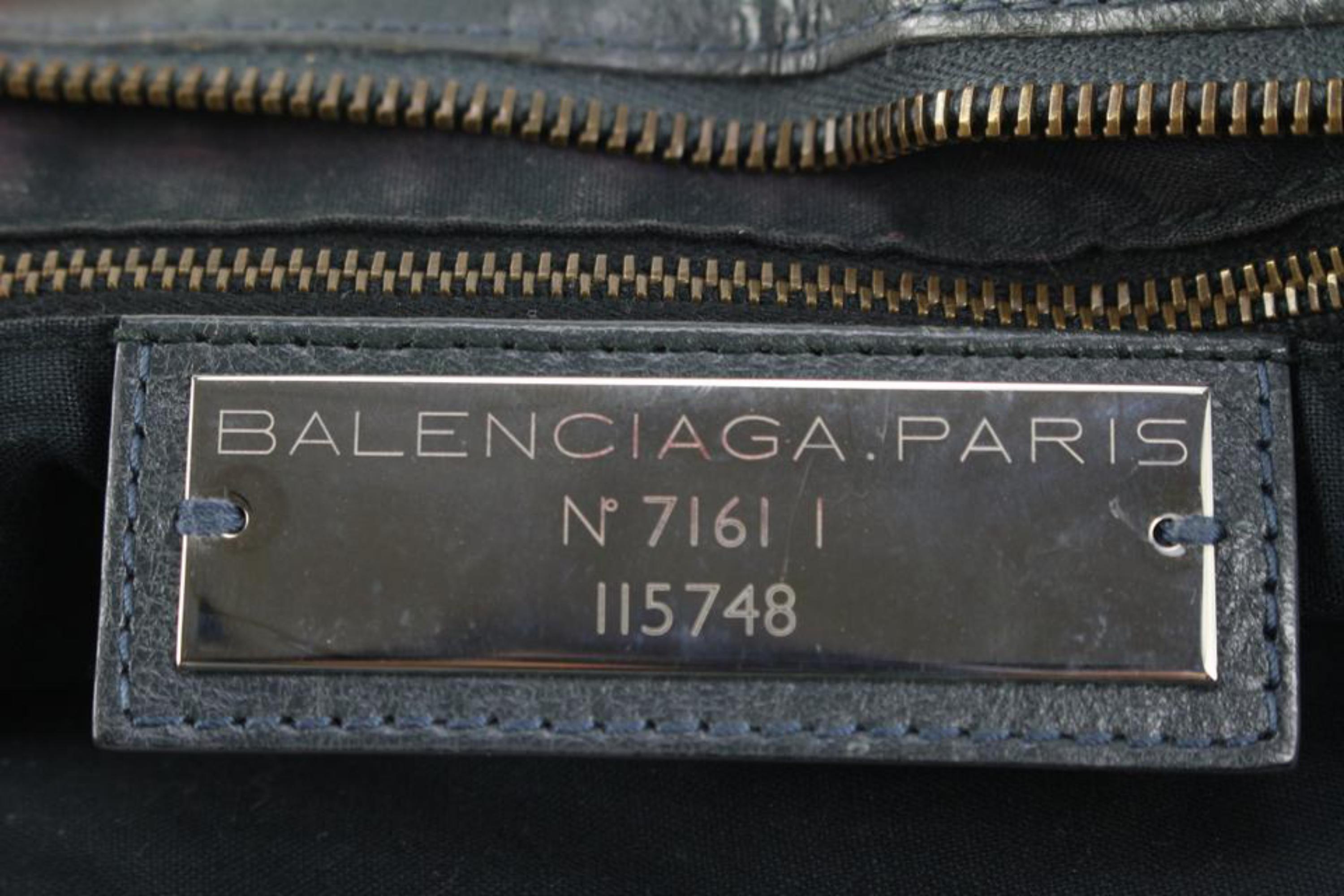 Balenciaga Charcoal Leather The City 2way Bag 16ba53s 7