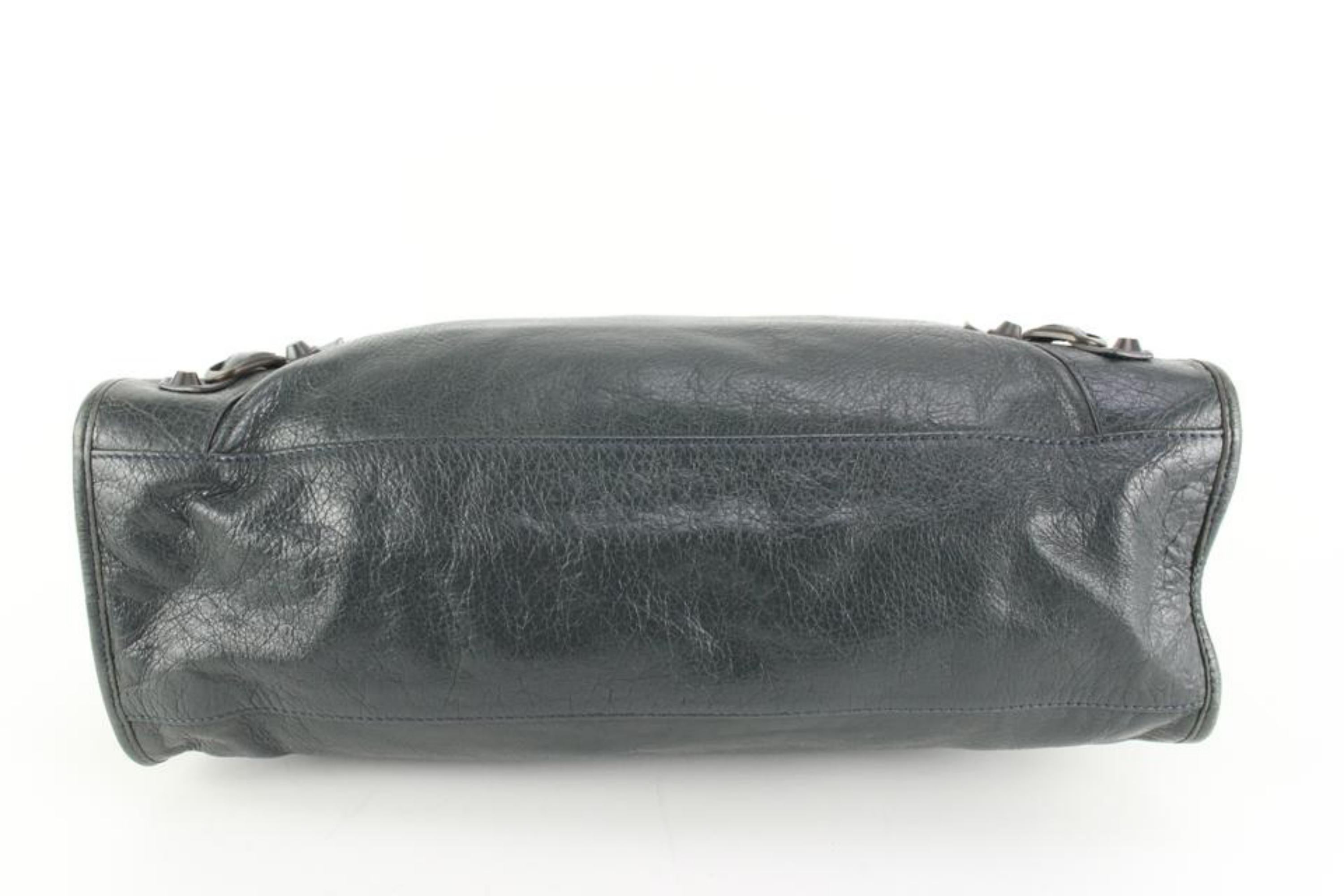 Balenciaga Charcoal Leather The City 2way Bag 16ba53s 1