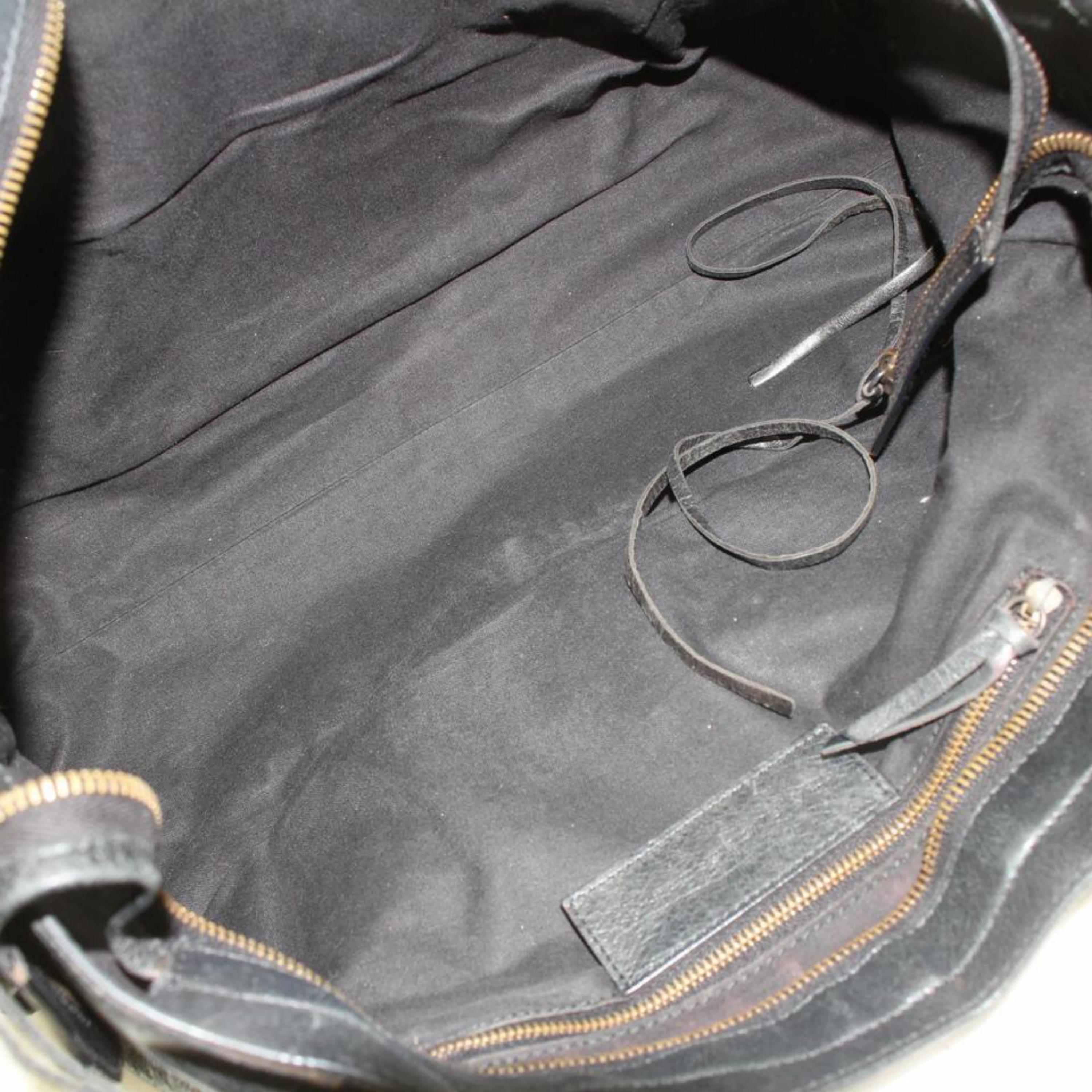 Balenciaga City 2way 869255 Black Leather Shoulder Bag 7
