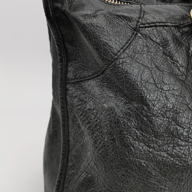 Balenciaga City Bag Borsa nera con finiture dorate Borsa grande 4