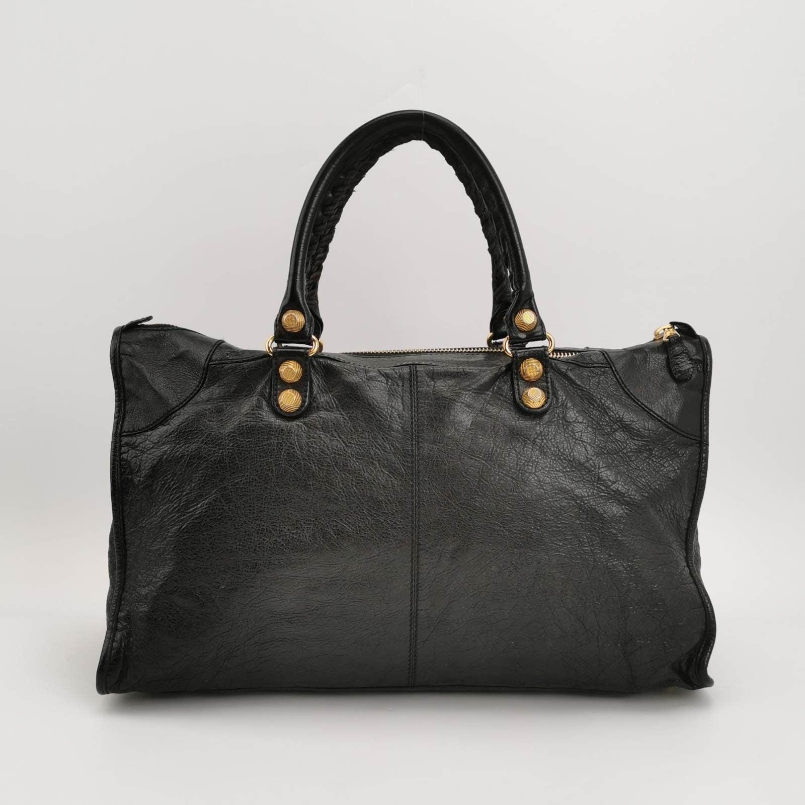 balenciaga city gold