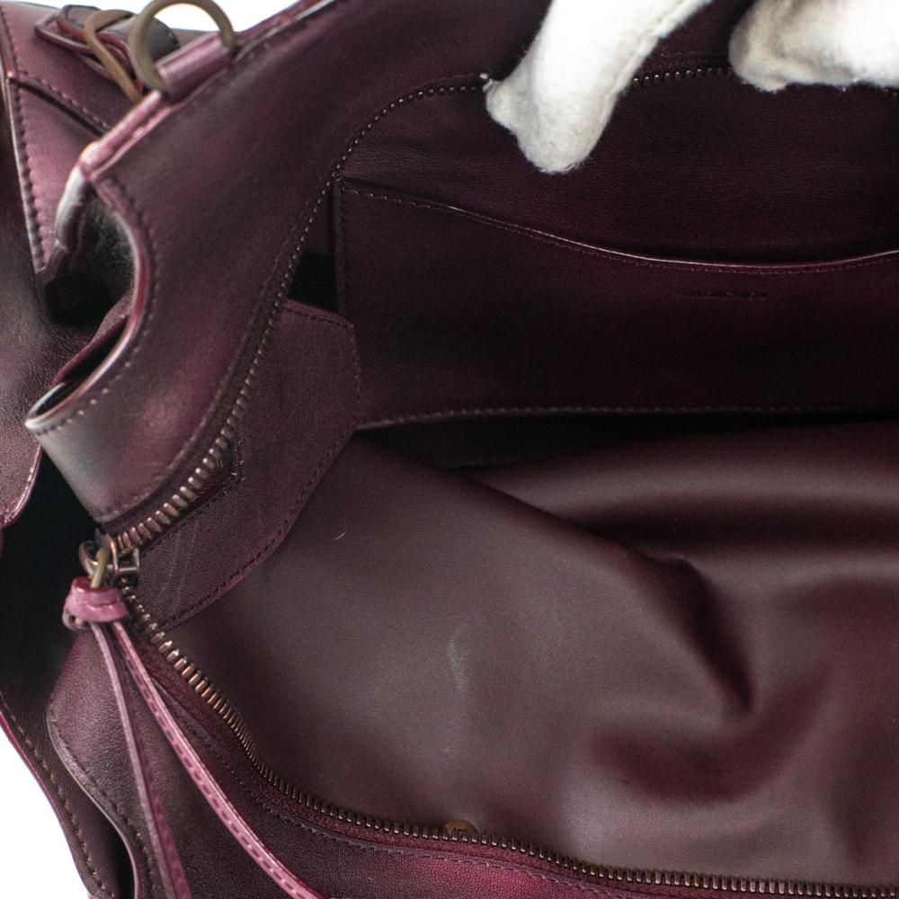 Balenciaga, City Bag in burgundy leather 13
