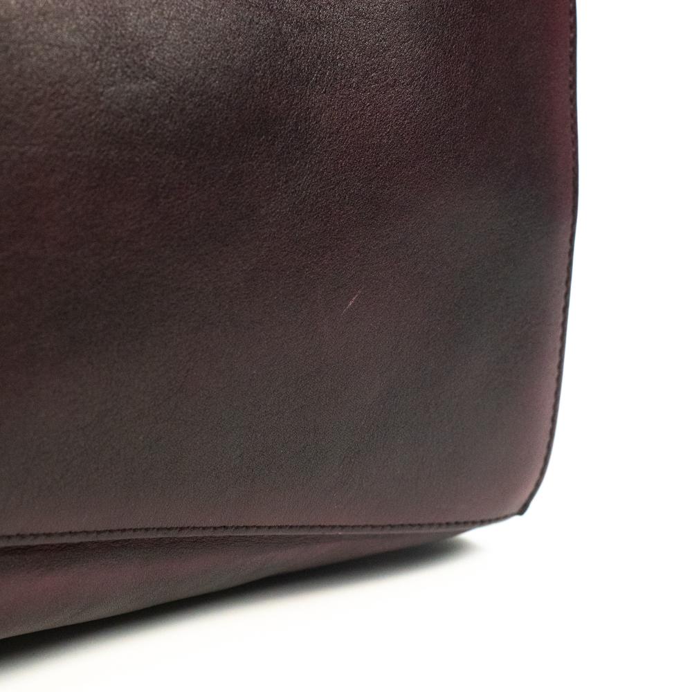 Balenciaga, City Bag in burgundy leather 14