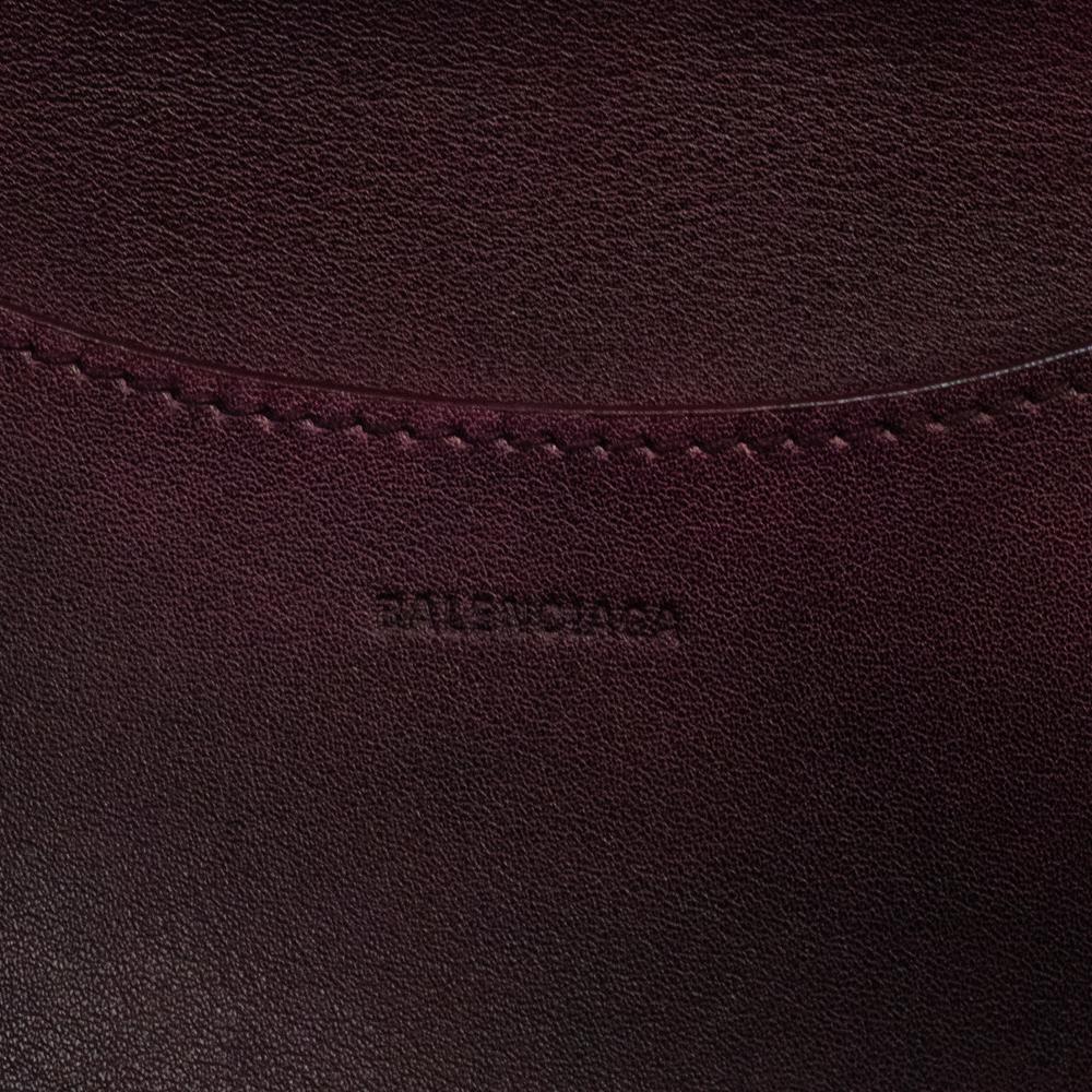 Balenciaga, City Bag in burgundy leather 2