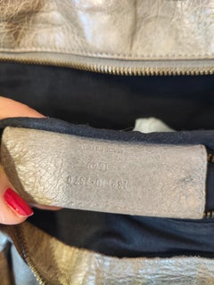 Sac Balenciaga City en cuir beige avec poignées