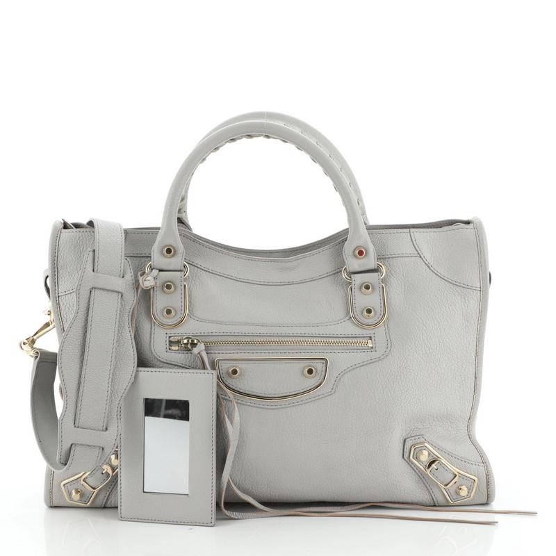 Balenciaga City Shoulder Bag in Light Grey Luxury Bags  Wallets on  Carousell