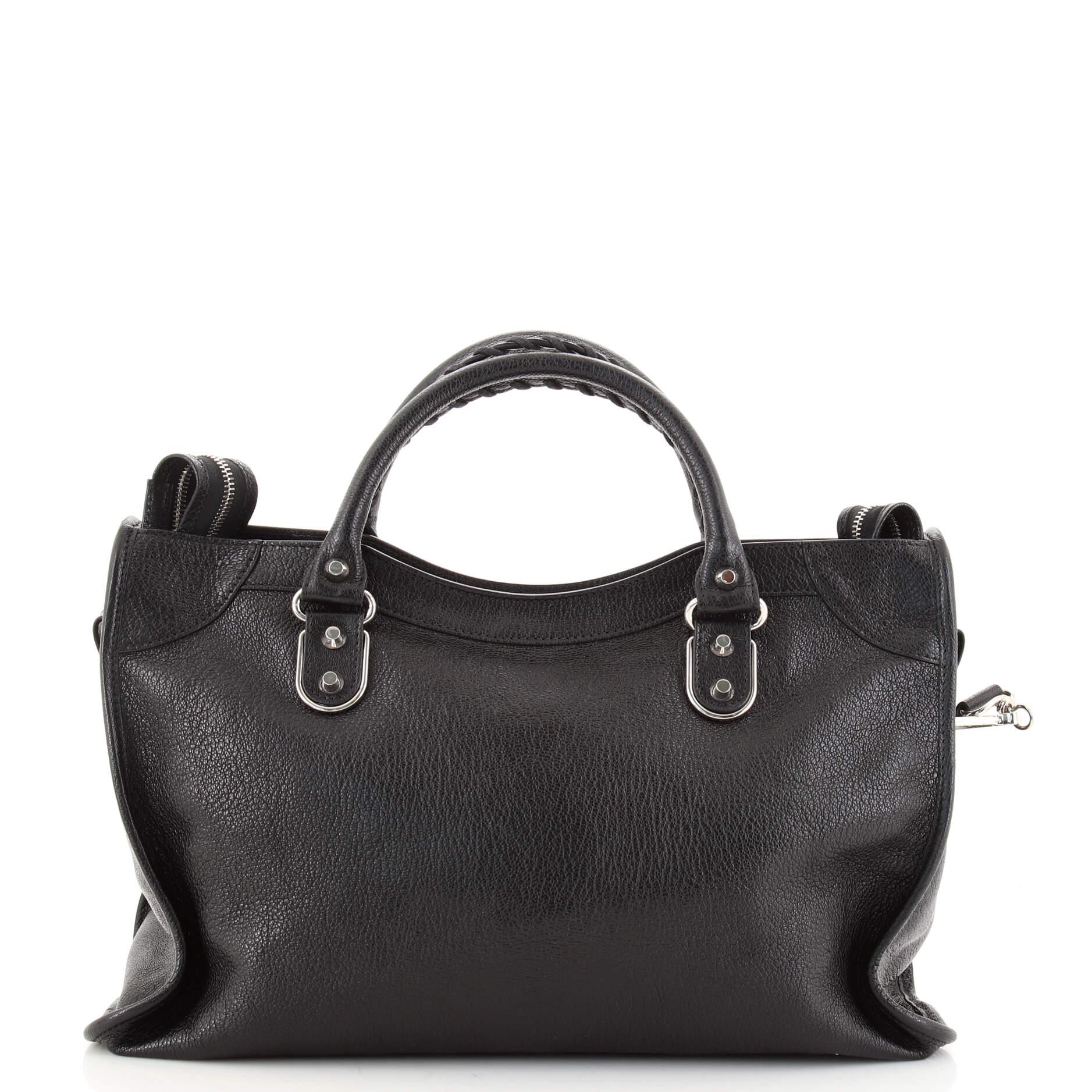 Balenciaga City Classic Metallic Edge Bag Leather Medium In Good Condition In NY, NY