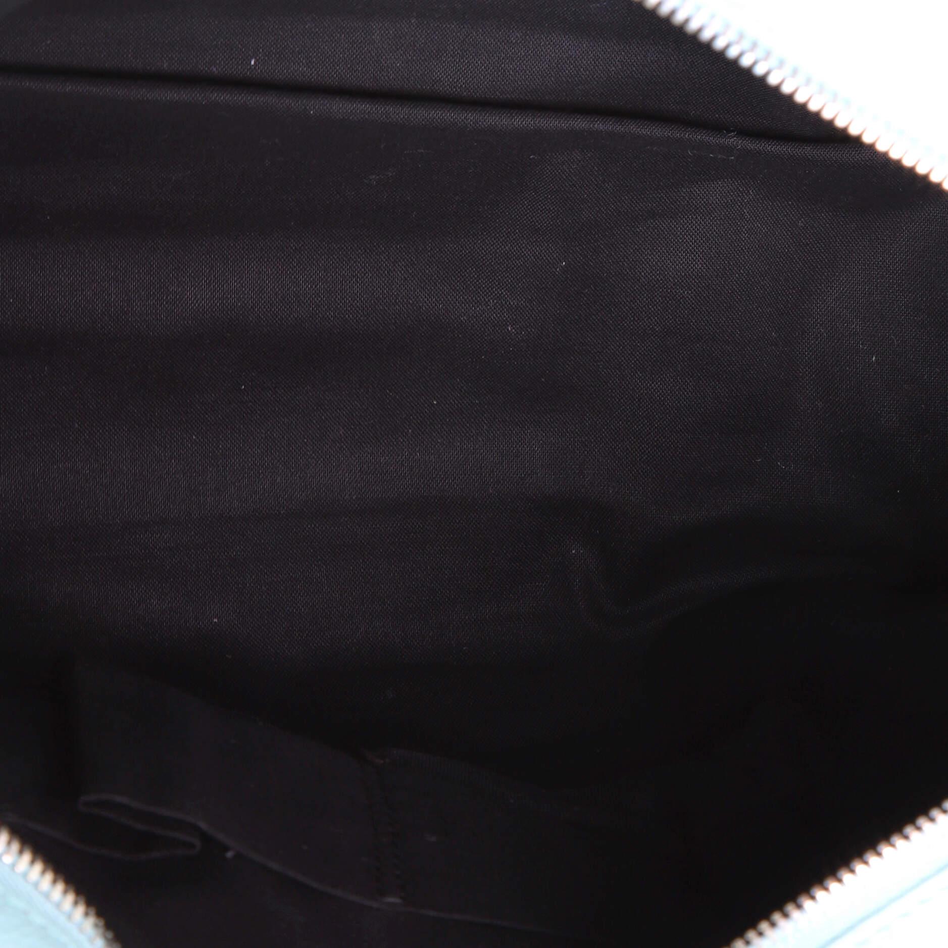 Blue Balenciaga City Classic Metallic Edge Bag Leather Medium For Sale