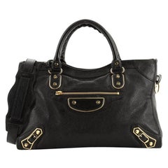Balenciaga City Classic Metallic Edge Tasche Leder Medium